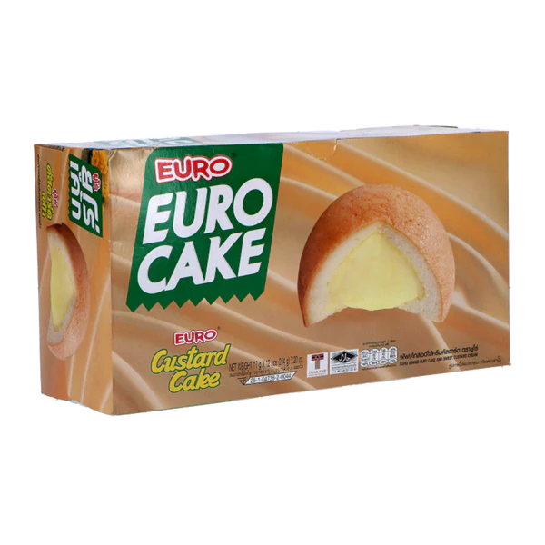 Euro Custard Cream Cakes - Custard