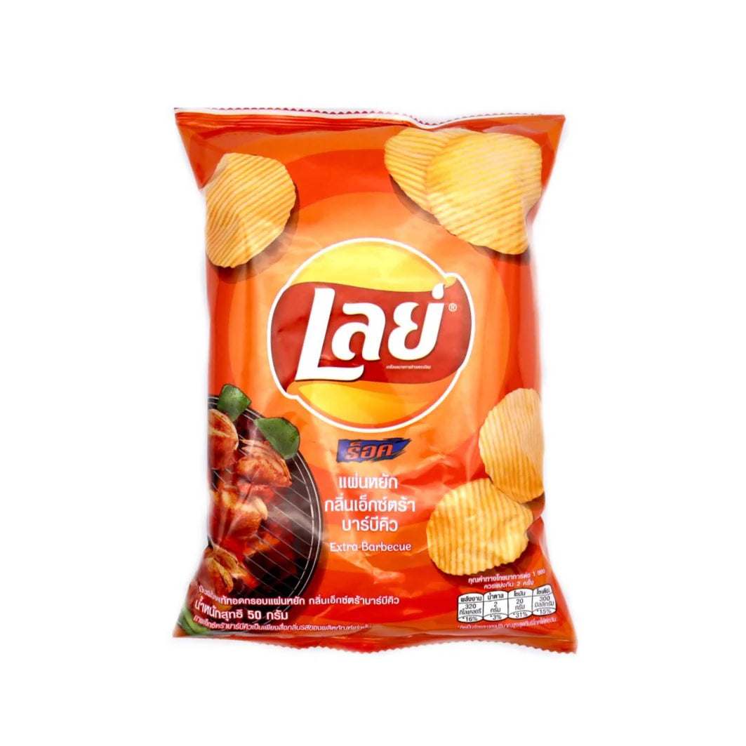 Lay's Extra Barbecue Flavour Ridged Crisps