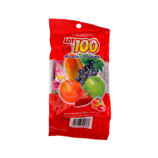 Lot 100 Assorted Flavoured Gummy 150g