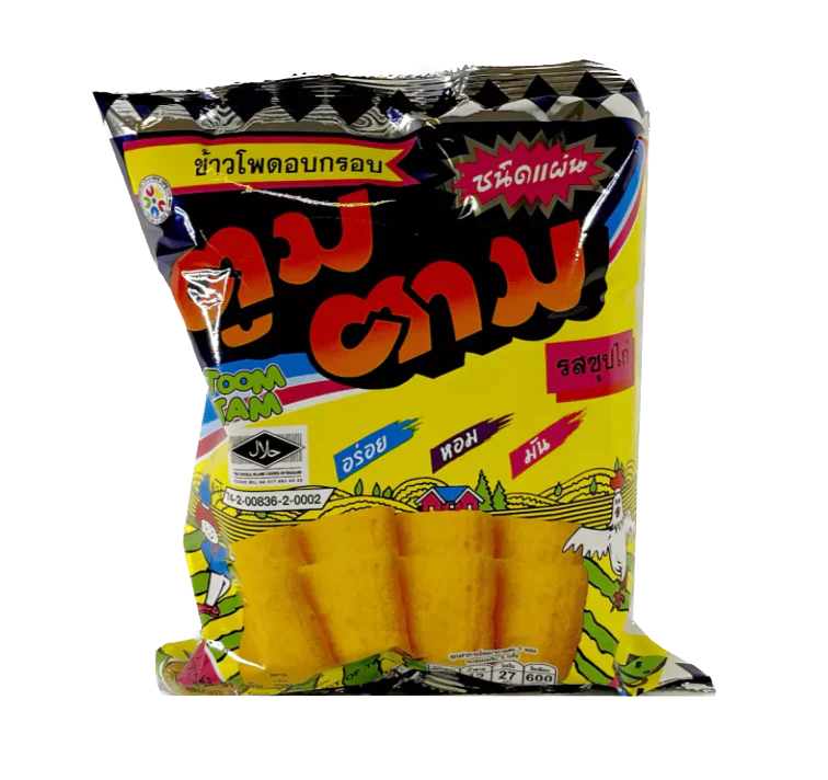 Toom Tam Corn Puff Chicken Flavour (ข้าวโพดอบกรอบตูมตาม)