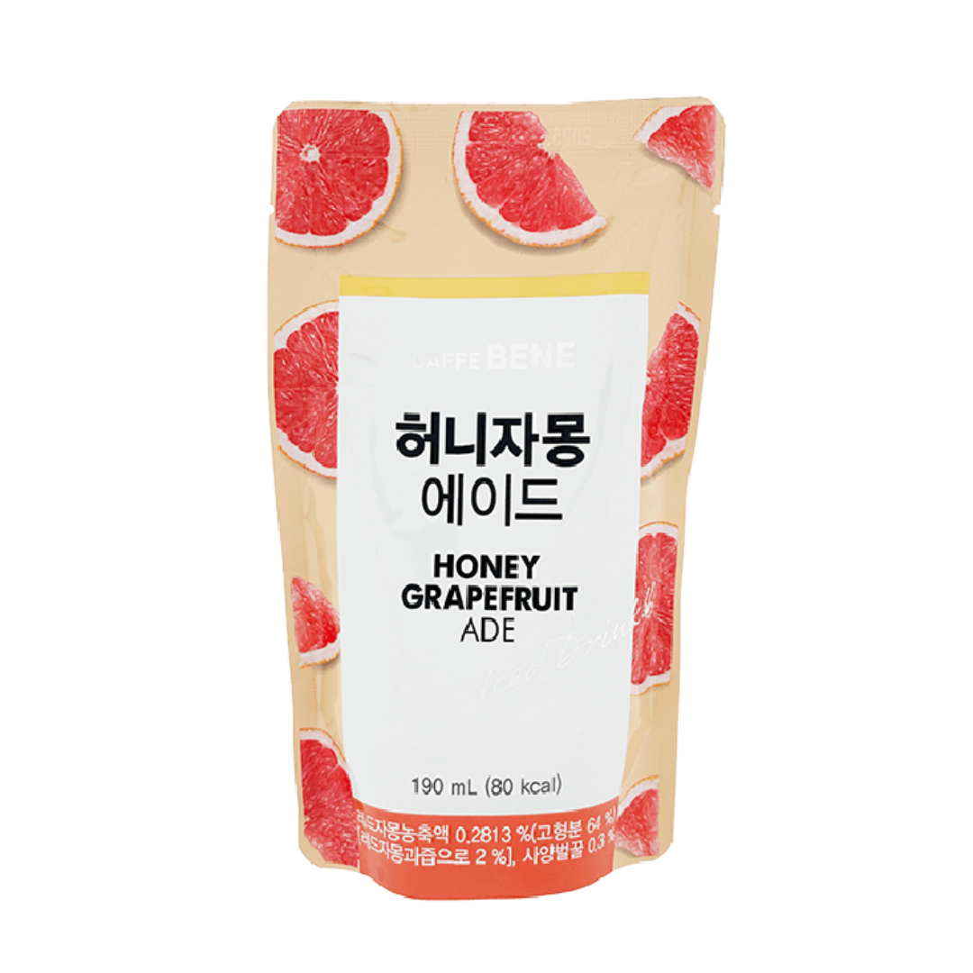 Caffe Bene Pouch Iced Drink - Honey Grapefruit 190ml