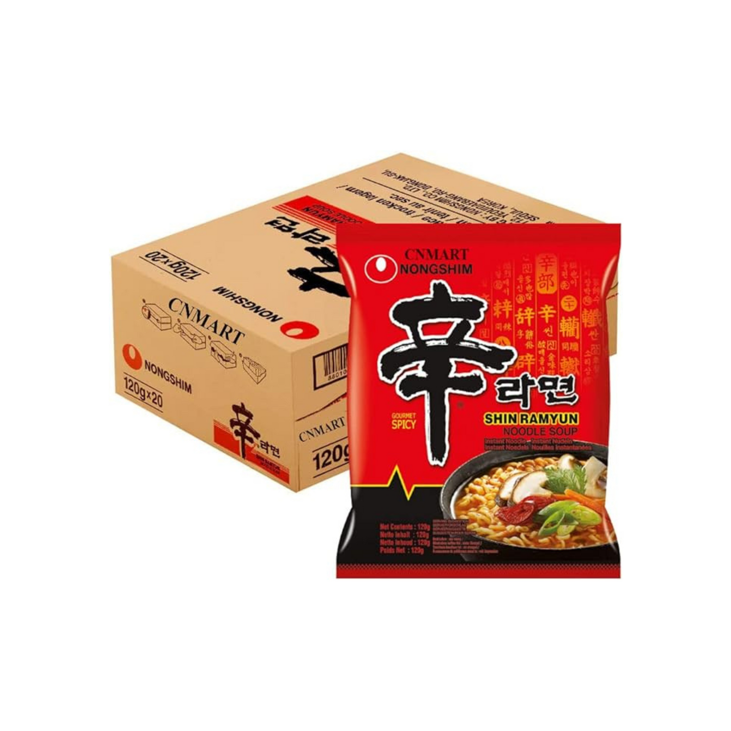 Nongshim Shin Ramyun 120g (Pack Of 20)