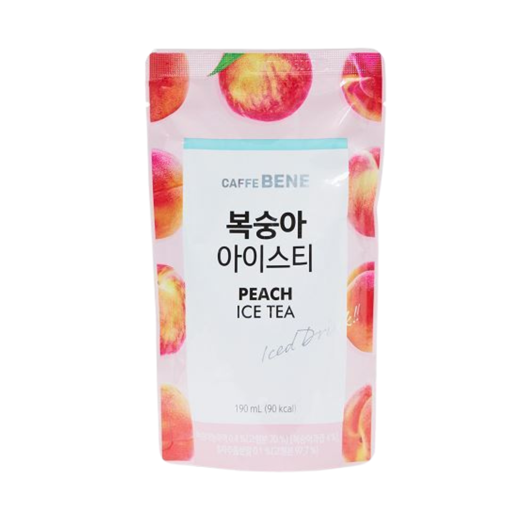 Caffe Bene Pouch Iced Drink - Peach Ice Tea 190ml