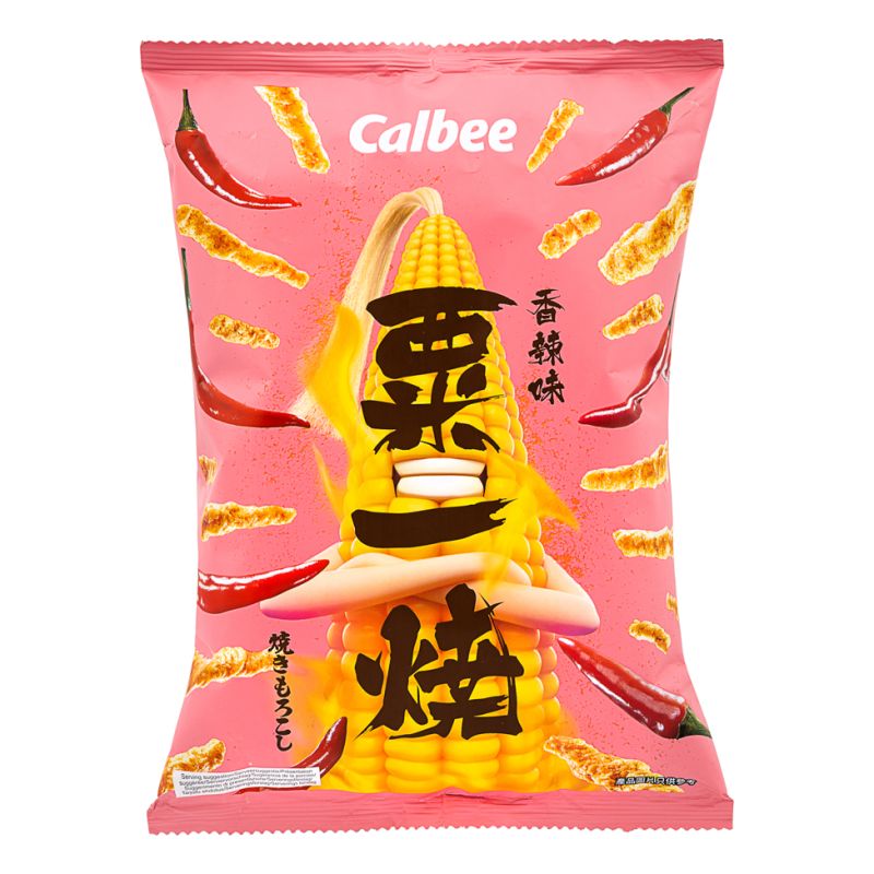 Calbee Grill-A-Corn – Hot & Spicy Flavour 80g