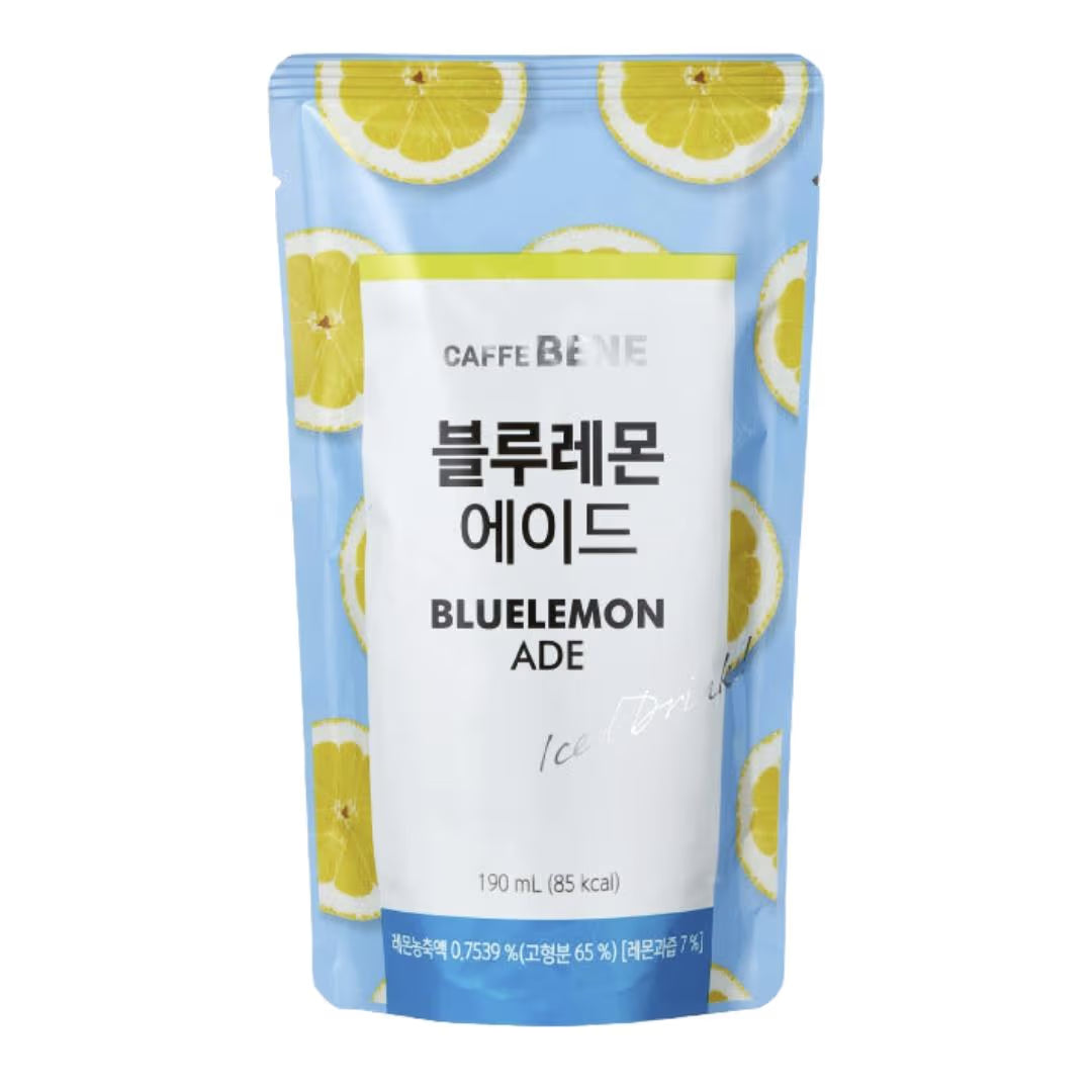 Caffe Bene Pouch Iced Drink - Blue Lemon 190ml