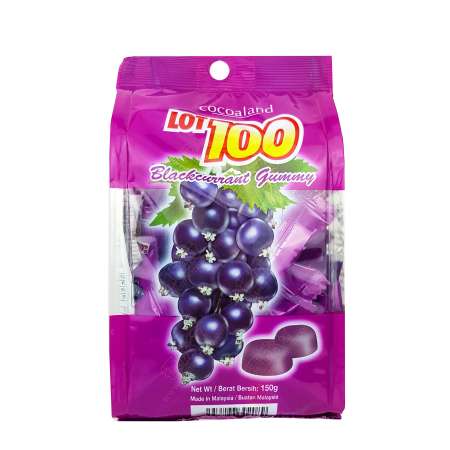 LOT 100 Gummy Blackcurrant 150g