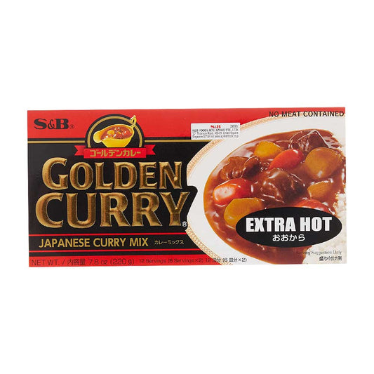 S&B Golden Curry Sauce Mix – Extra Hot